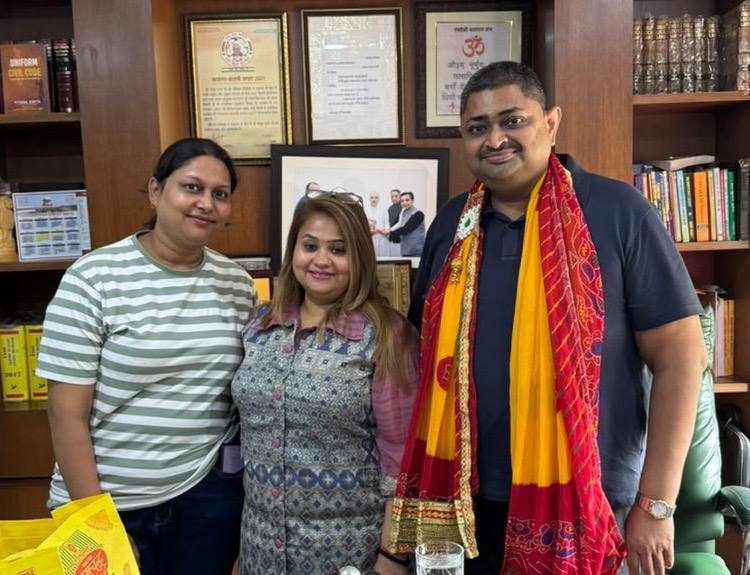 Advocate Aakansha Garg at chambers with colleagues